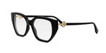 001 - Acetate Shiny Black with DEMO lenses / 