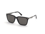 01D - Shiny Black / Shiny Gunmetal / smoke polarized