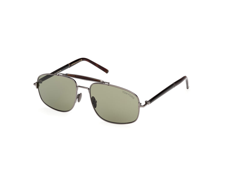 08N - Shiny Gunmetal / green