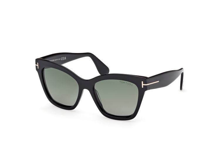 01R - Shiny Black / green polarized