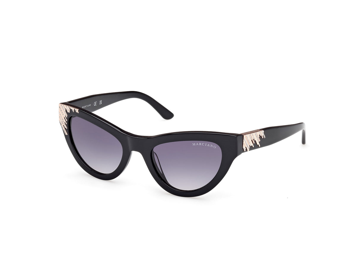 01B - Shiny Black / gradient smoke