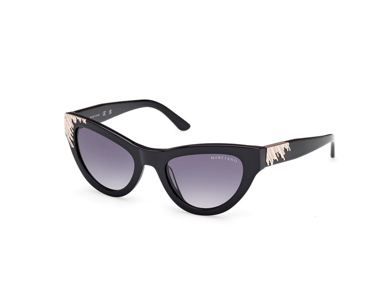 01B - Shiny Black / gradient smoke