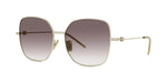32F - Metal Shiny Yellow with Brown Gradient lenses