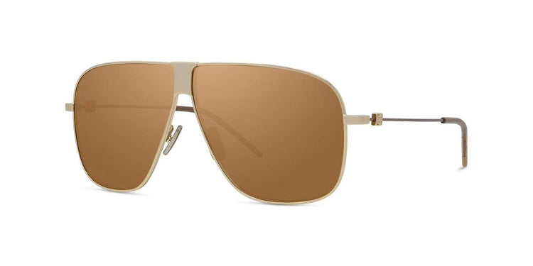 30G - Metal Shiny Yellow with Brown Mirror lenses