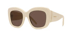 25E - Acetate Shiny White with Brown Normal lenses