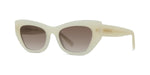 25F - Acetate Matte White with Brown Gradient lenses / 