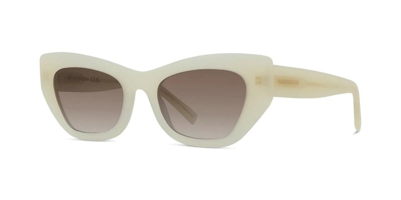25F - Acetate Matte White with Brown Gradient lenses