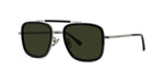 16N - Metal Shiny Silver with Green Normal lenses