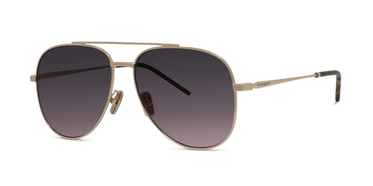 32T - Metal Shiny Gold with Brown Gradient lenses