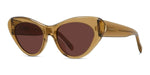 47S - Acetate Shiny Brown with Red Normal lenses / 