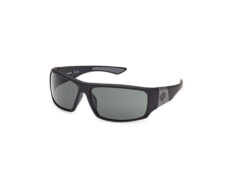 02A - Matte Black / green