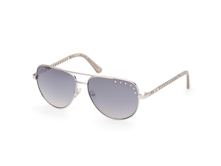 08X - Shiny Gunmetal / blue mirror
