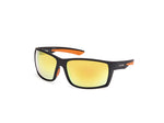 G02 - Matte Black / brown mirror