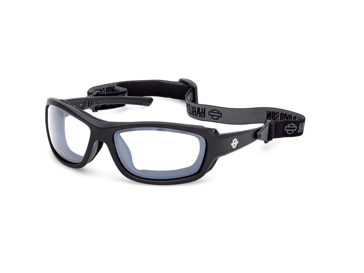 02X - Matte Black / blue mirror