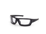 02X - Matte Black / blue mirror