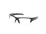 01X - Shiny Black / blue mirror