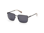 02D - Matte Black / Matte Black / smoke polarized