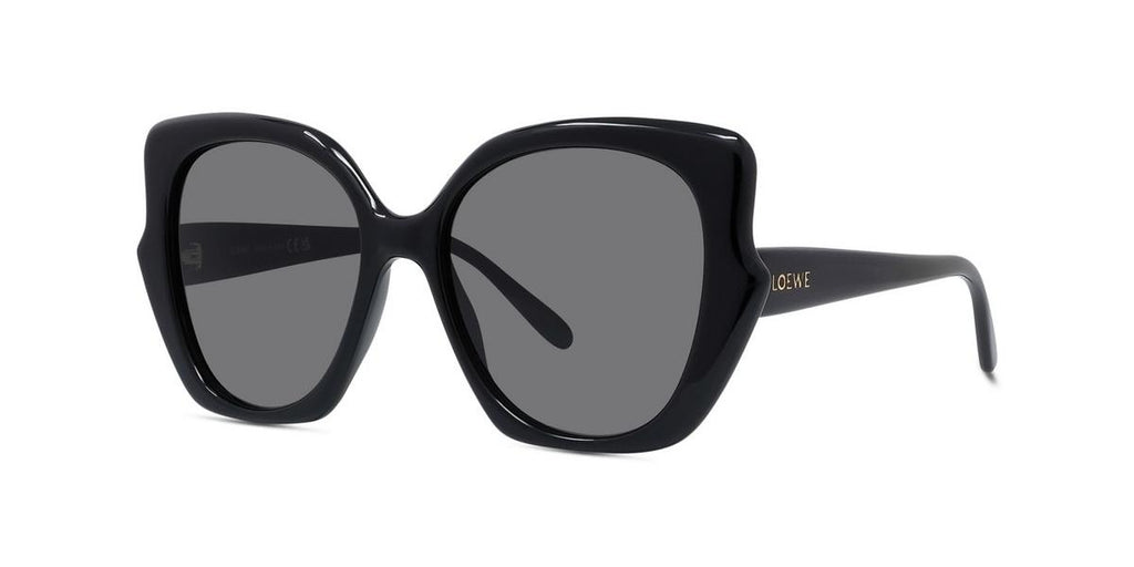 01A - Acetate Shiny Black with Grey Normal lenses
