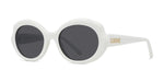 25A - Acetate Shiny White with Grey Normal lenses / 