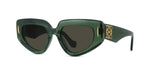 96E - Acetate Shiny Green with Brown Normal lenses / 