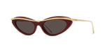 66A - Acetate Shiny Red with Grey Normal lenses / 