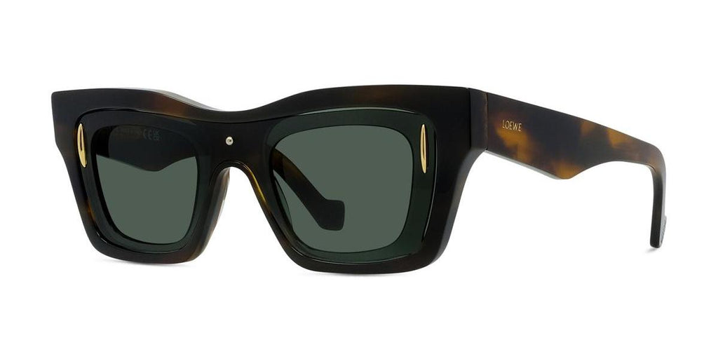 52N - Acetate Shiny Havana with Green Normal lenses
