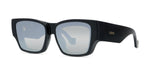 01C - Injected Shiny Black with Silver Mirror lenses / 