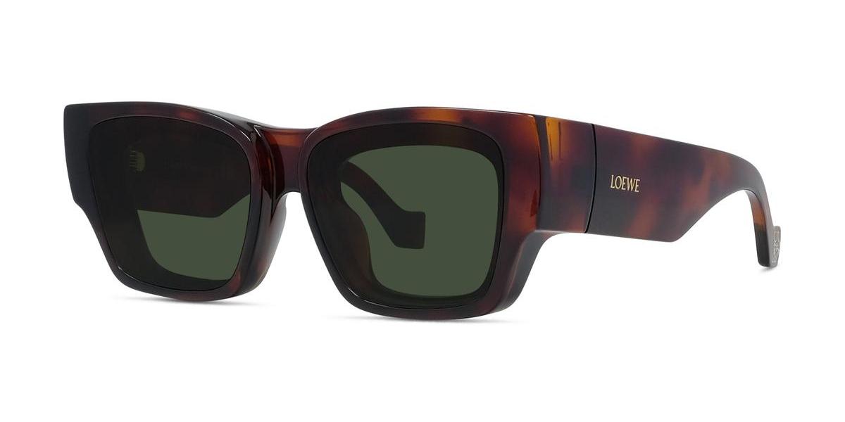 52N - Injected Shiny Havana with Green Normal lenses