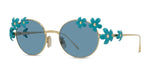 30V - Metal Shiny Gold with Blue Normal lenses / 