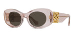 72E - Acetate Shiny Rose with Brown Normal lenses / 