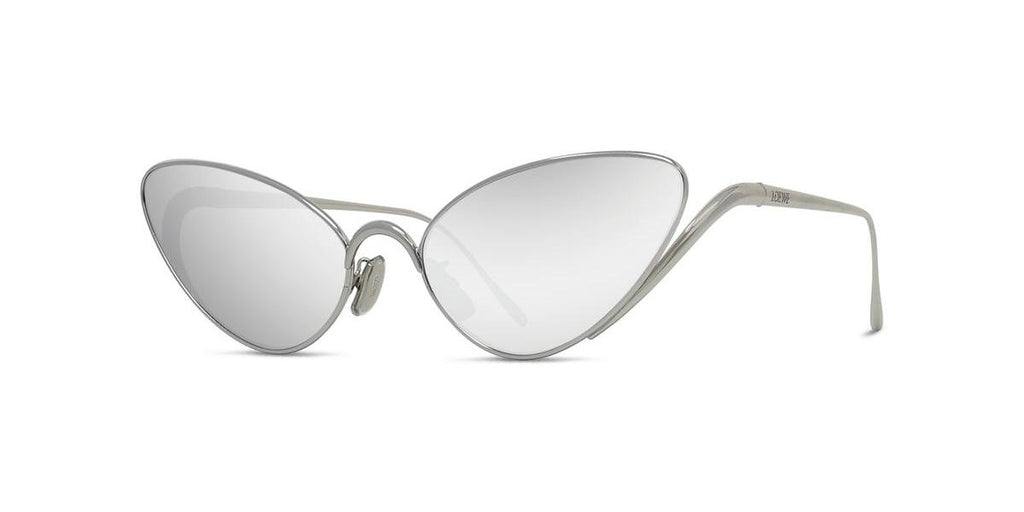 16C - Metal Shiny Silver with Silver Mirror lenses