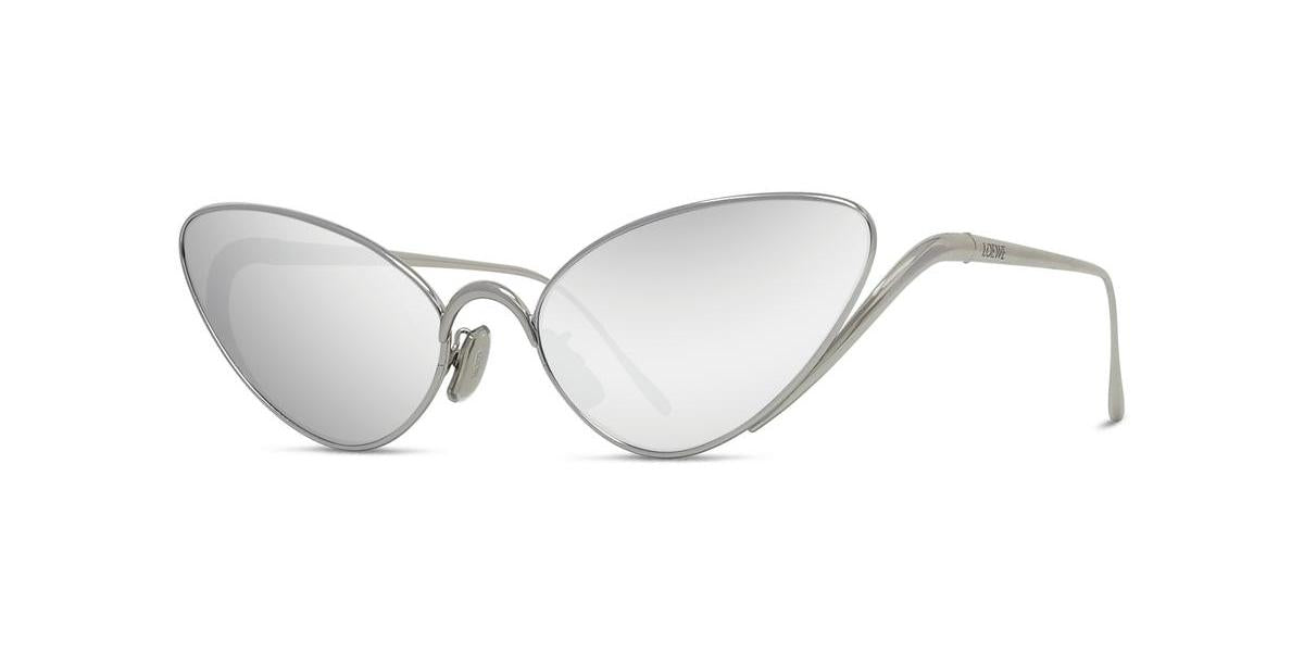 16C - Metal Shiny Silver with Silver Mirror lenses