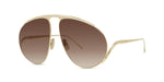 30F - Metal Shiny Yellow with Brown Gradient lenses / 