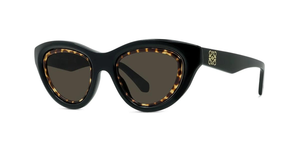 01E - Acetate Shiny Black with Grey Normal lenses
