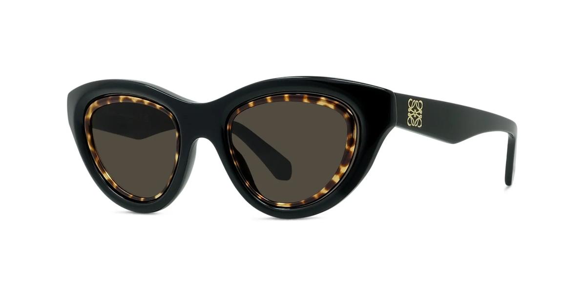 01E - Acetate Shiny Black with Grey Normal lenses