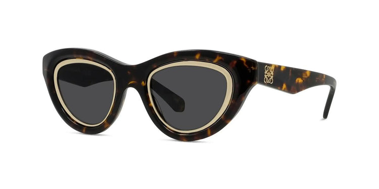 52A - Acetate Shiny White with Brown Normal lenses