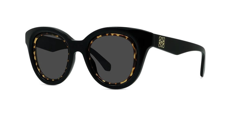01A - Acetate Shiny Black with Grey Normal lenses