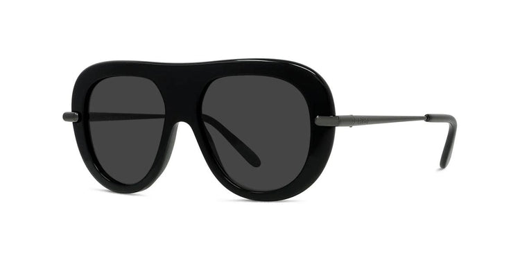 01A - Acetate Shiny Black with Grey Normal lenses