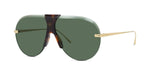 30N - Metal Shiny Havana with Green Normal lenses
