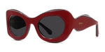 66A - Acetate Shiny Red / Smoke