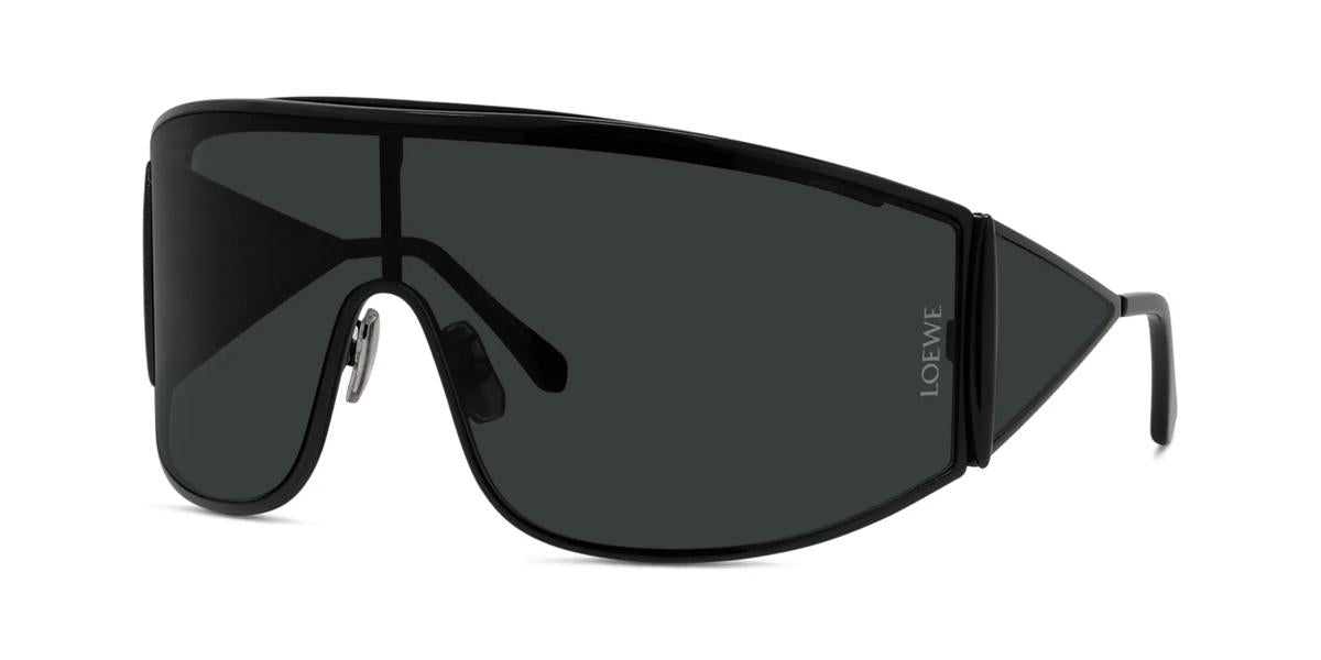 01A - Metal Shiny Black with Grey Normal lenses