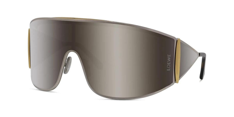 16C - Metal Shiny Silver with Silver Mirror lenses