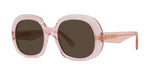 72E - Acetate Shiny Rose with Brown Normal lenses / 