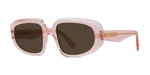 72E - Acetate Shiny Rose with Brown Normal lenses / 