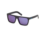 02X - Matte Black / blue mirror