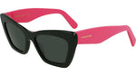 304 - DARK GREEN/PEONIA PINK / 
