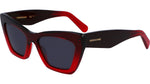615 - TRANSPARENT DARK RED GRADIENT / 