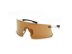 21G - Matte White / brown mirror