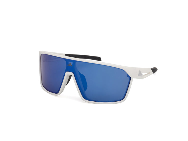 21X - Matte White / blue mirror