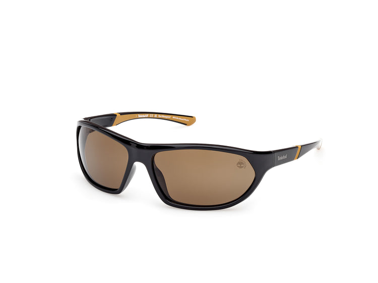 01H - Shiny Black / brown polarized